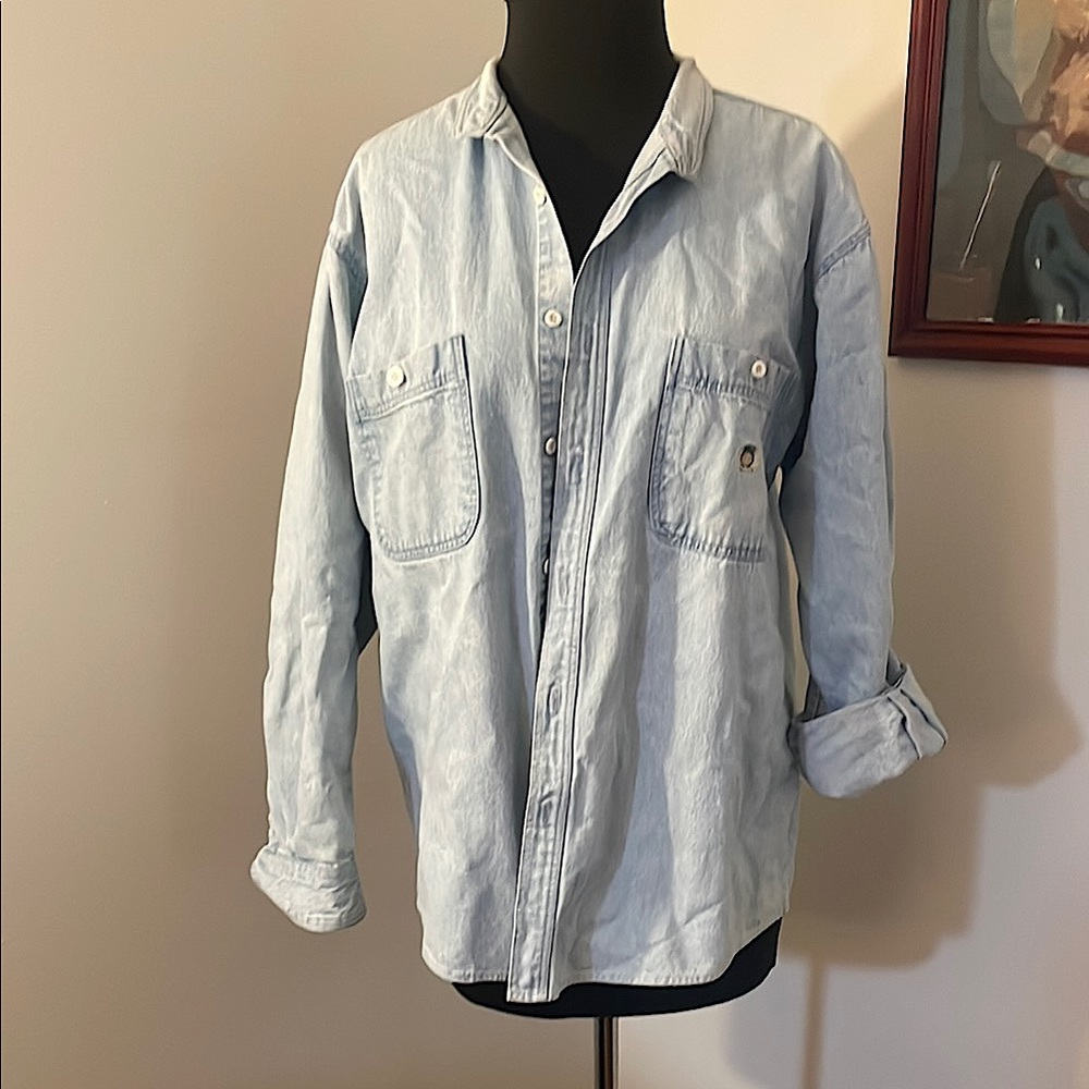 Tommy Hilfiger Light Blue Casual Button Down Shirt